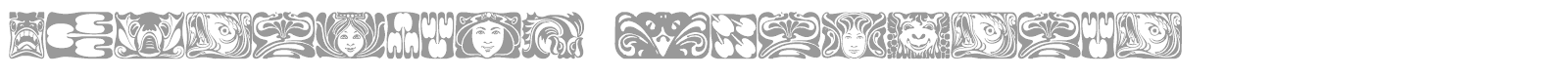 Jugendstil Ornamente font preview